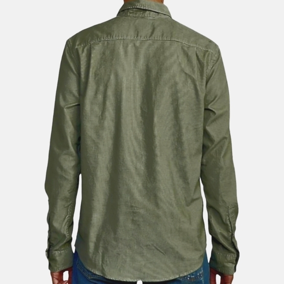 RVCA Freeman Cord Green Long Sleeve Size Small - Picture 2 of 8